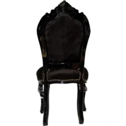 Barock Esszimmer Stuhl Schwarz / Schwarz Bling Bling