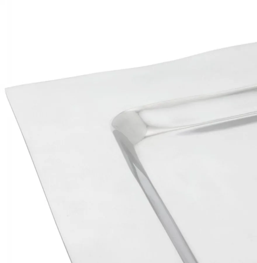 Casa Padrino Aluminium Schale Rechteckig 50 x 46 cm - Designer Obstschale in Silber
