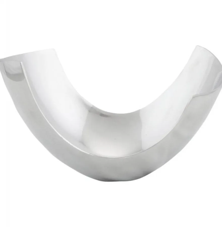 Casa Padrino Aluminium Schale 35 x 31 cm - Designer Obstschale in Silber