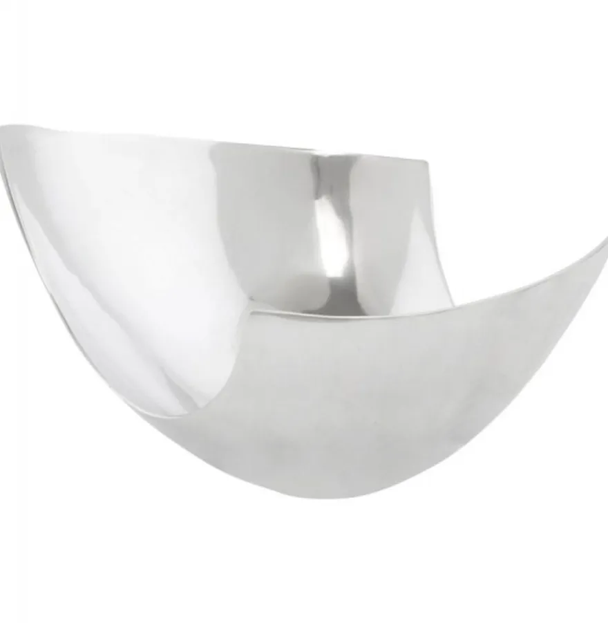 Casa Padrino Aluminium Schale 35 x 31 cm - Designer Obstschale in Silber