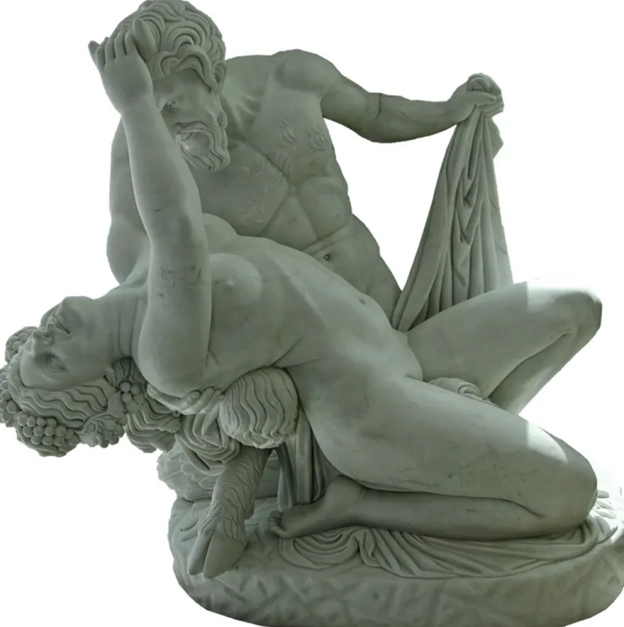 Casa Padrino Antik Stil Marmor Skulptur Grau 110 x H. 115 cm