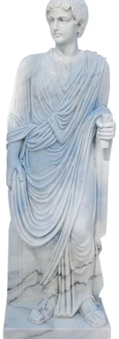 Casa Padrino Antik Stil Marmor Skulptur Römer Grau H. 165 cm