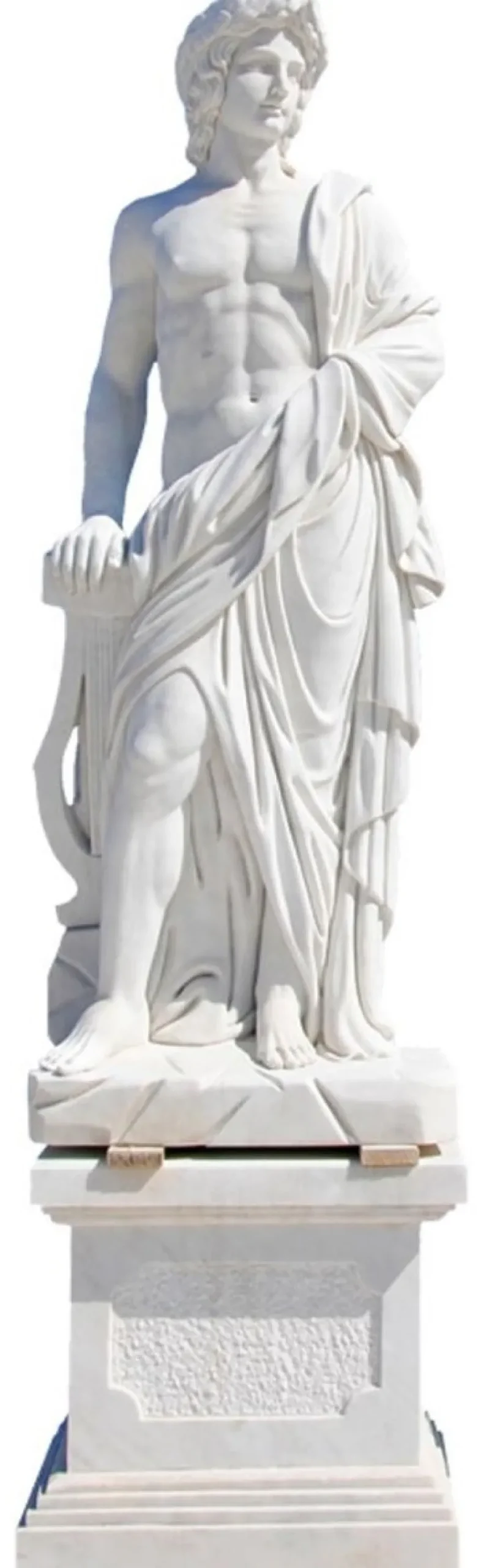 Casa Padrino Antik Stil Marmor Skulptur Römer Weiß H. 203 cm