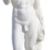 Casa Padrino Antik Stil Marmor Skulptur Mann Weiß H. 180 cm
