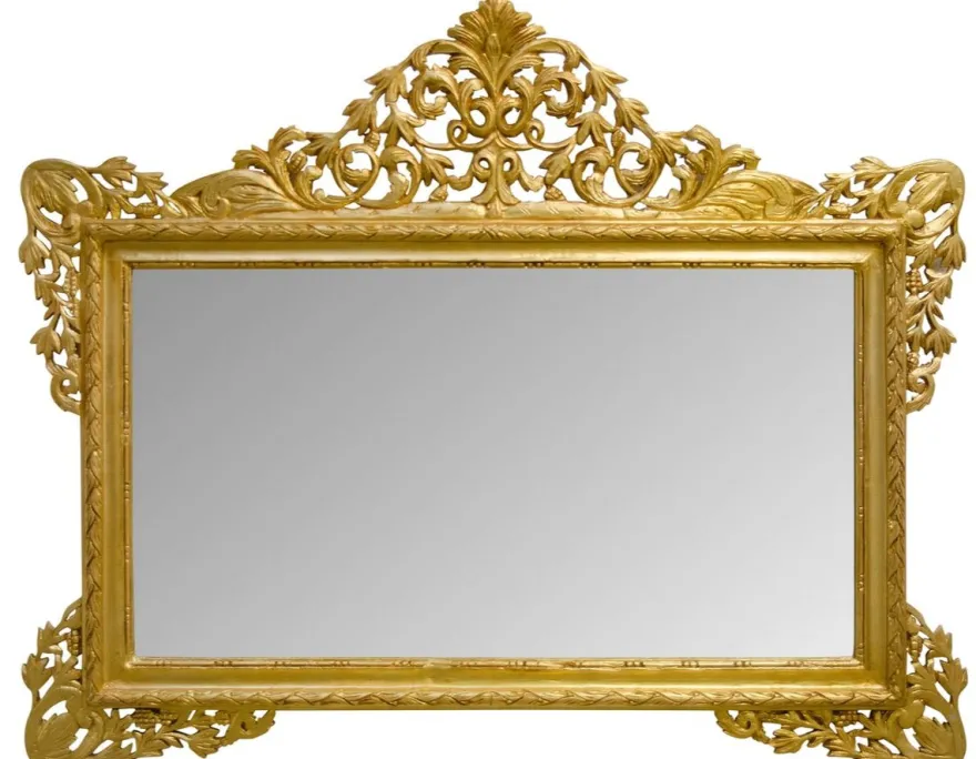 Casa Padrino Antik Stil Wandspiegel Gold 190 x H. 155 cm - Limited Edition