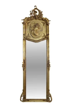 Casa Padrino Antikstil Wandspiegel im Barockstil Gold 55 x H. 160 cm