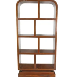 Casa Padrino Art Deco Bücherregal Mahagoni - Artdeco Bücher Schrank Regalsystem Möbel Antik Stil