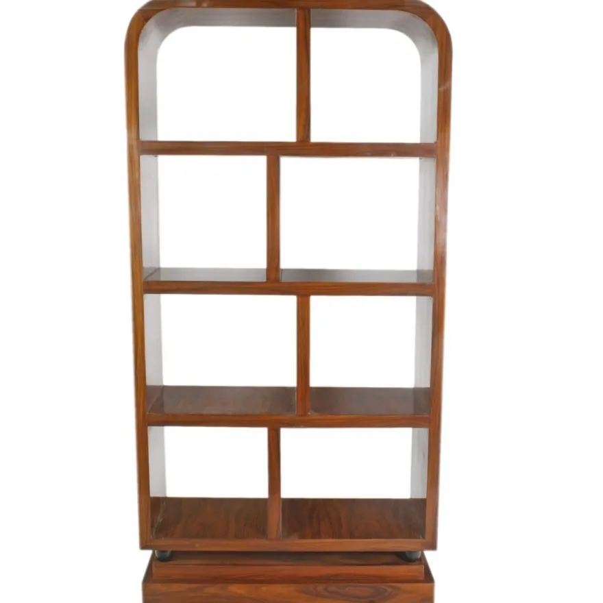 Casa Padrino Art Deco Bücherregal Mahagoni - Artdeco Bücher Schrank Regalsystem Möbel Antik Stil