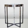 Casa Padrino Art Deco Beistelltisch Schwarz Metall / Marmor 65 x 65 cm - Jugendstil Tisch - Möbel Blumentisch
