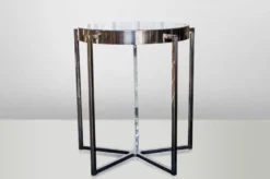 Casa Padrino Art Deco Beistelltisch Schwarz Metall / Marmor 65 x 65 cm - Jugendstil Tisch - Möbel Blumentisch
