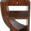 Casa Padrino Art Deco Beistelltisch Set Braun 50 x 40 x H. 75 cm - Mahagoni Beistelltische mit Schublade - Nachttische - Luxus Qualität