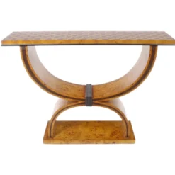 Casa Padrino Art Deco Beistelltisch 120cm x 35cm x H.95cm - Antik Stil Tisch - Möbel
