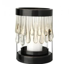 Casa Padrino Art Deco Kerzenleuchter Bronze Durchmesser 14 x H. 20 cm - Luxus Kollektion