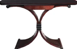 Casa Padrino Art Deco Konsole Braun mit Schublade - Beistelltisch 120 x 35 x H 95cm - Antik Stil Tisch - Möbel