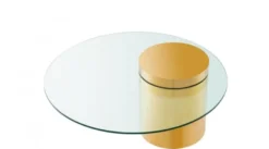 Casa Padrino Art Deco Luxus Couchtisch Gold - 90 x H. 43 cm