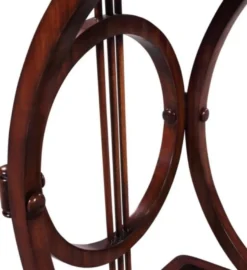 Casa Padrino Art Deco Mahagoni Snack Tisch / Beistelltisch Braun 40 x 40 x H. 62 cm - Luxus Möbel