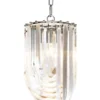 Casa Padrino Art Deco Murano Haengeleuchte aus Acryl und vernickeltem Metall - 25 cm x H 50 cm