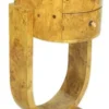 Casa Padrino Art Deco Schubladen Schrank Vogelaugenahorn, Massivholz, 40 x 40 x 75 cm