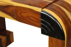 Casa Padrino Art Deco Sekretär Hellbraun / Braun 120 x 61 x H82.5 cm mit Schublade - Designer Schreibtisch