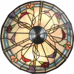 Casa Padrino Art Deco Tiffany Deckenleuchte Bunt Ø 40 cm - Tiffany Leuchten