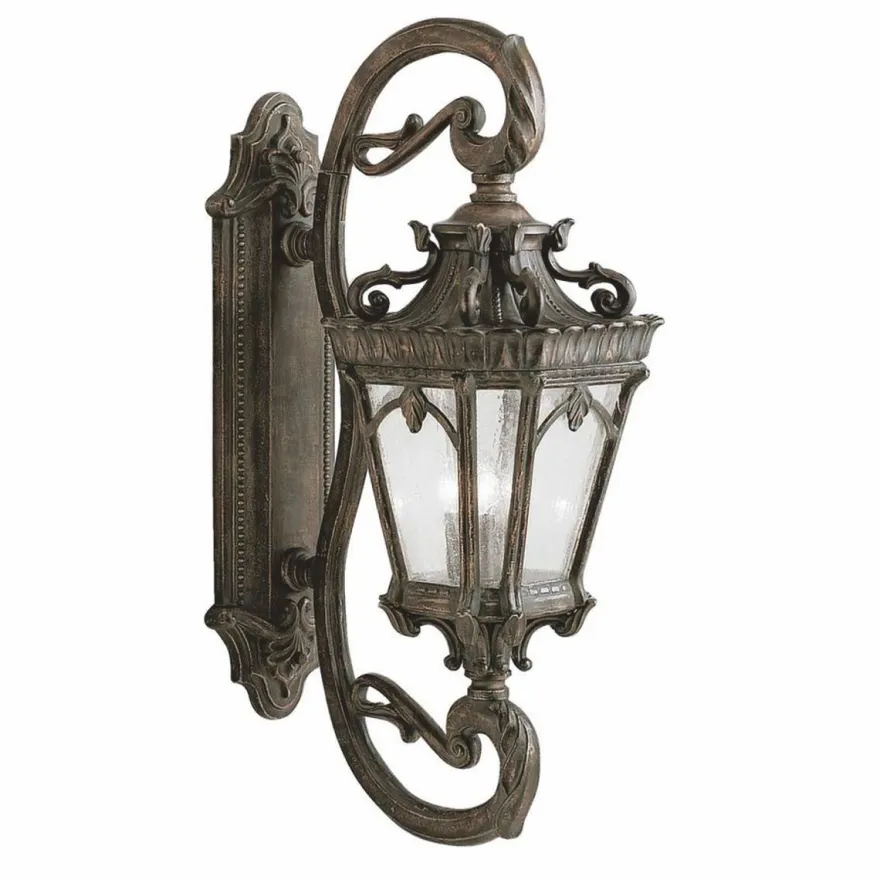 Casa Padrino Barock Außenwandleuchte Antik Bronze H. 95,9 cm - Außenbeleuchtung
