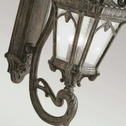 Casa Padrino Barock Außenwandleuchte Antik Bronze H. 95,9 cm - Außenbeleuchtung