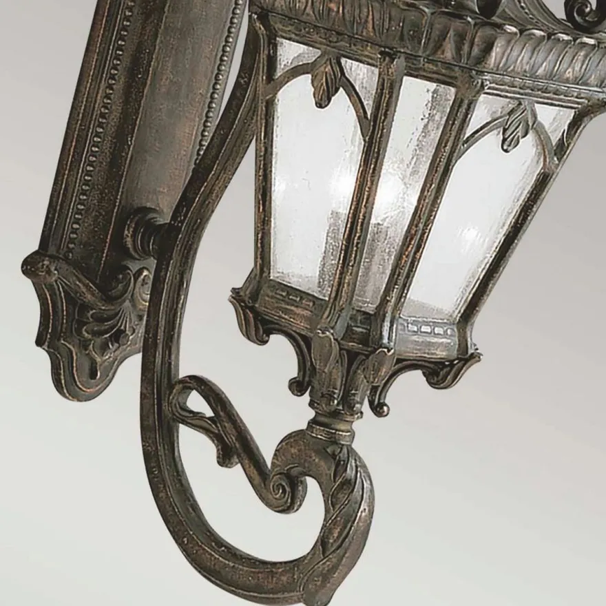 Casa Padrino Barock Außenwandleuchte Antik Bronze H. 95,9 cm - Außenbeleuchtung