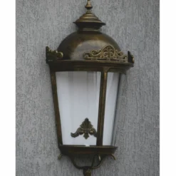 Casa Padrino Barock Außenwandleuchte Antik Bronze H. 75 cm - Große Barockstil Außenleuchte