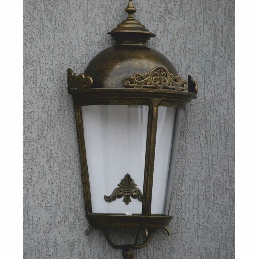 Casa Padrino Barock Außenwandleuchte Antik Bronze H. 75 cm - Große Barockstil Außenleuchte