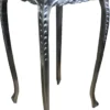Casa Padrino Barock Bar Tisch Silber Höhe 112 cm, Breite 60 cm - Antik Möbel