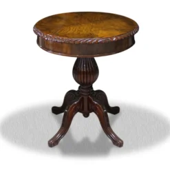 Casa Padrino Barock Beistelltisch, Massivholz, dunkelbraun, 60 x 60 x H. 75 cm