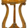 Casa Padrino Barock Beistelltisch Vogelaugen Ahorn H70 x 45cm - Ludwig XVI Antik Stil Tisch - Holz Metall