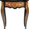 Casa Padrino Barock Beistelltisch mit Schublade und wunderschönen Verzierungen Schwarz / Rot / Gold - Barock Möbel