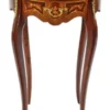 Casa Padrino Barock Beistelltisch Mahagoni Intarsien mit Schublade H70 x 50 cm - Ludwig XVI Antik Stil Tisch