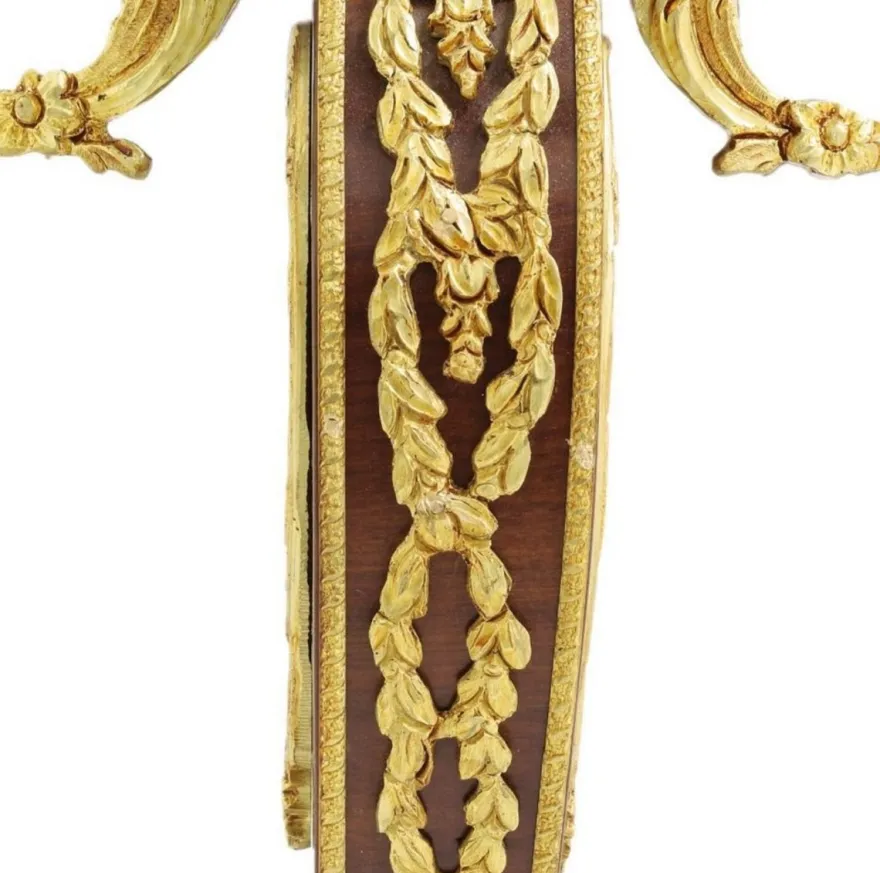 Casa Padrino Barock Beistelltisch Braun / Gold / Schwarz Ø 55 x H. 78 cm - Runder Massivholz Tisch im Barockstil - Barock Wohnzimmer Möbel