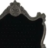 Casa Padrino Barock Bett Schwarz / Silber Bling Bling Glitzersteine 140 x 200 cm aus der Luxus Kollektion