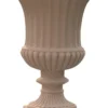 Casa Padrino Barock Blumenvase Terracotta Ø 36 x H. 46 cm - Handgefertigte Keramik Vase - Balkon Terrassen Garten Deko im Barockstil