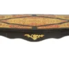 Casa Padrino Barock Boulle Couchtisch im Antik Stil Schwarz / Gold / Rot 130 x 85 x 45 cm
