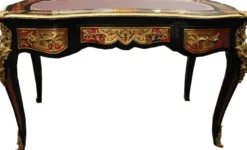 Casa Padrino Barock Boulle Sekretär im französischen Stil - 102 x 59 x H79 cm - Antik Stil Schreibtisch