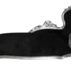 Casa Padrino Barock Chaiselongue King Schwarz / Silber - Handgefertigte Luxus Recamiere im Antik Stil - 155 x 70 x 100 cm
