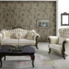 Casa Padrino Barock Couchtisch Schwarz / Gold 105 x 74 x H. 50 cm - Barockstil Wohnzimmertisch - Barock Wohnzimmer Möbel