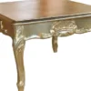 Casa Padrino Barock Couchtisch im Antikstil - Goldfarbenes Metallblatt - 60 x 60 x 40 cm