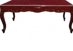 Casa Padrino Barock Couchtisch aus Massivholz in Mahagoni Farbe, 120 x 80 x 48 cm