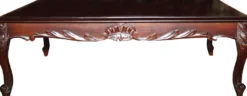 Casa Padrino Barock Couchtisch Braun 120 x 80 cm - Luxus Wohnzimmertisch in Handarbeit