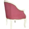 Casa Padrino Barock Damensessel USA Design Creme, Höhe 80 cm, Breite 63 cm, Tiefe 53 cm, handgefertigt
