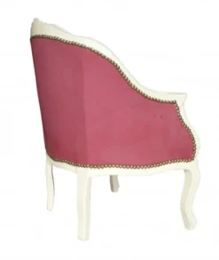 Casa Padrino Barock Damensessel USA Design Creme, Höhe 80 cm, Breite 63 cm, Tiefe 53 cm, handgefertigt