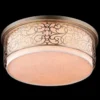 Casa Padrino Barock Decken Kronleuchter Gold Ø 50 x H 24,3 cm - Massiver Antik Stil Deckenleuchter für ein luxuriöses Wohnambiente