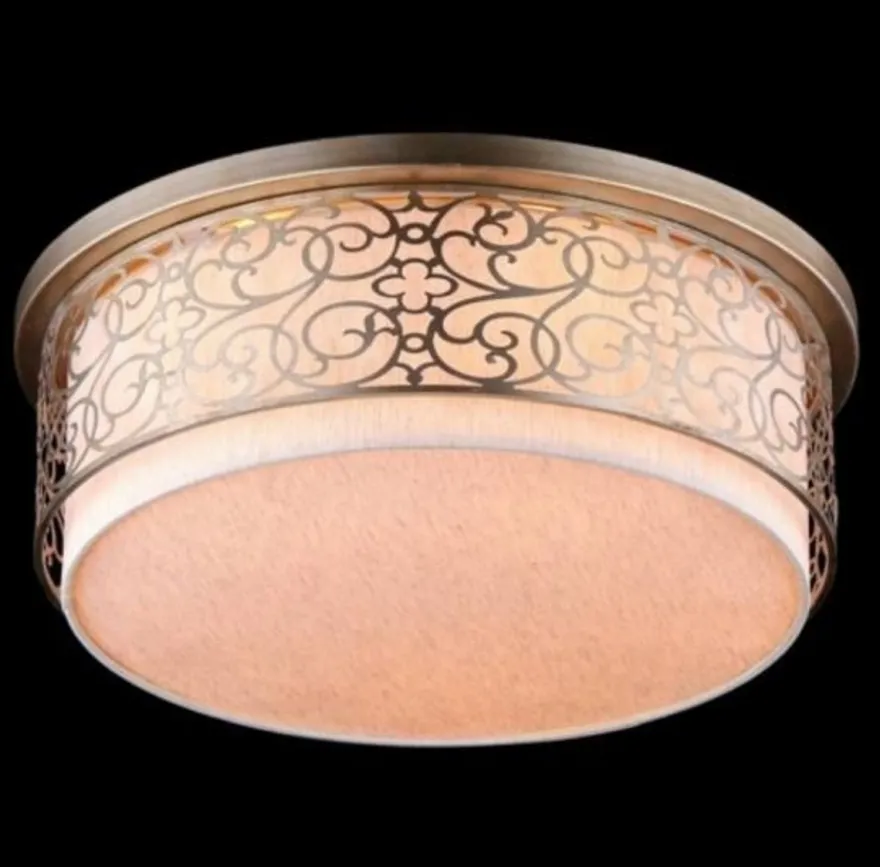 Casa Padrino Barock Decken Kronleuchter Gold Ø 50 x H 24,3 cm - Massiver Antik Stil Deckenleuchter für ein luxuriöses Wohnambiente