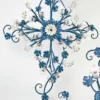 Casa Padrino Barock Deckenleuchte Lavendel Mimose B. 180 x T. 115 cm 16-flammig - Handgefertigte Leuchte aus Italien - Barock Leuchten