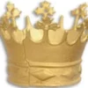Casa Padrino Barock Deko Kronen Set Gold Ø 15,3 x H. 13 cm - Deko Accessoires im Barockstil - Krone Dekoration